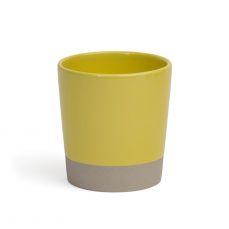 David Mellor yellow stoneware beaker 25cl 