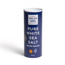 Halen Môn pure white sea salt 250g drum