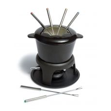 Cast iron fondue set