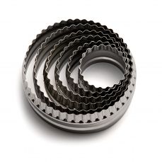 Plain/crinkled pastry cutters