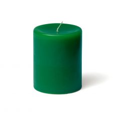 Pillar candle green 7.5⌀ × 10cm