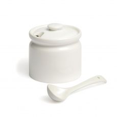 Sugar/jam pot with spoon 22.5cl