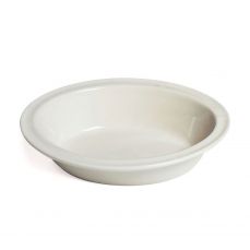 Medium traditional white china oval pie dish