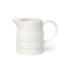 Small white china churn jug 38cl