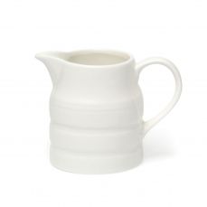 Medium white china churn jug 56cl