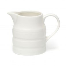 Large white china churn jug 1.1lt