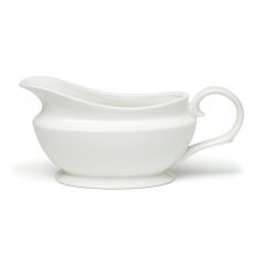 Large white porcelain gravy boat 50cl