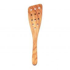 Olive wood spatula with holes