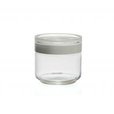 Guzzini Lab stackable glass storage jar 50cl