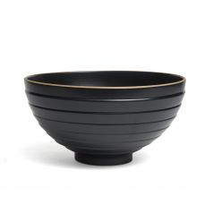 Montefeltro Ziggurat black bowl 20cm