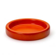 Manzoni Pietro orange low fruit bowl 34cm