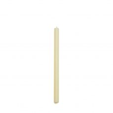 Ivory church candle, 30cm height with 2cm base