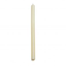 Ivory church candle, 38cm height with 2.5cm base