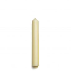 Ivory church candle, 30cm height with 5cm base