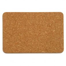 Natural cork rectangular mat 30cm