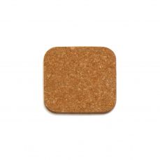 Natural cork square coaster 10cm