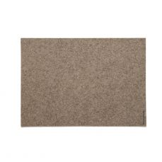 David Mellor taupe/stone felt table mat 45 x 33cm