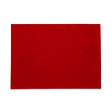 David Mellor red felt table mat 45 x 33cm