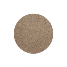 David Mellor taupe/stone felt round table mat 35cm