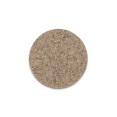 David Mellor taupe/stone felt round coaster 10cm