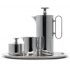 David Mellor stainless steel coffee set, 8 cup stainless handle