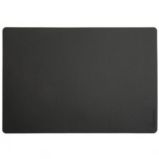David Mellor rectangular leather mat dark grey