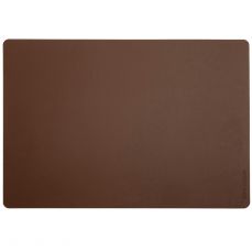 David Mellor rectangular leather mat brown
