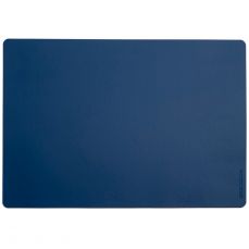 David Mellor rectangular leather mat blue