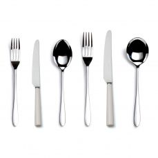 Pride silver plate ivory handled six-piece cutlery place setting