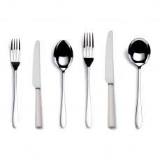Pride ivory handled six-piece cutlery place setting