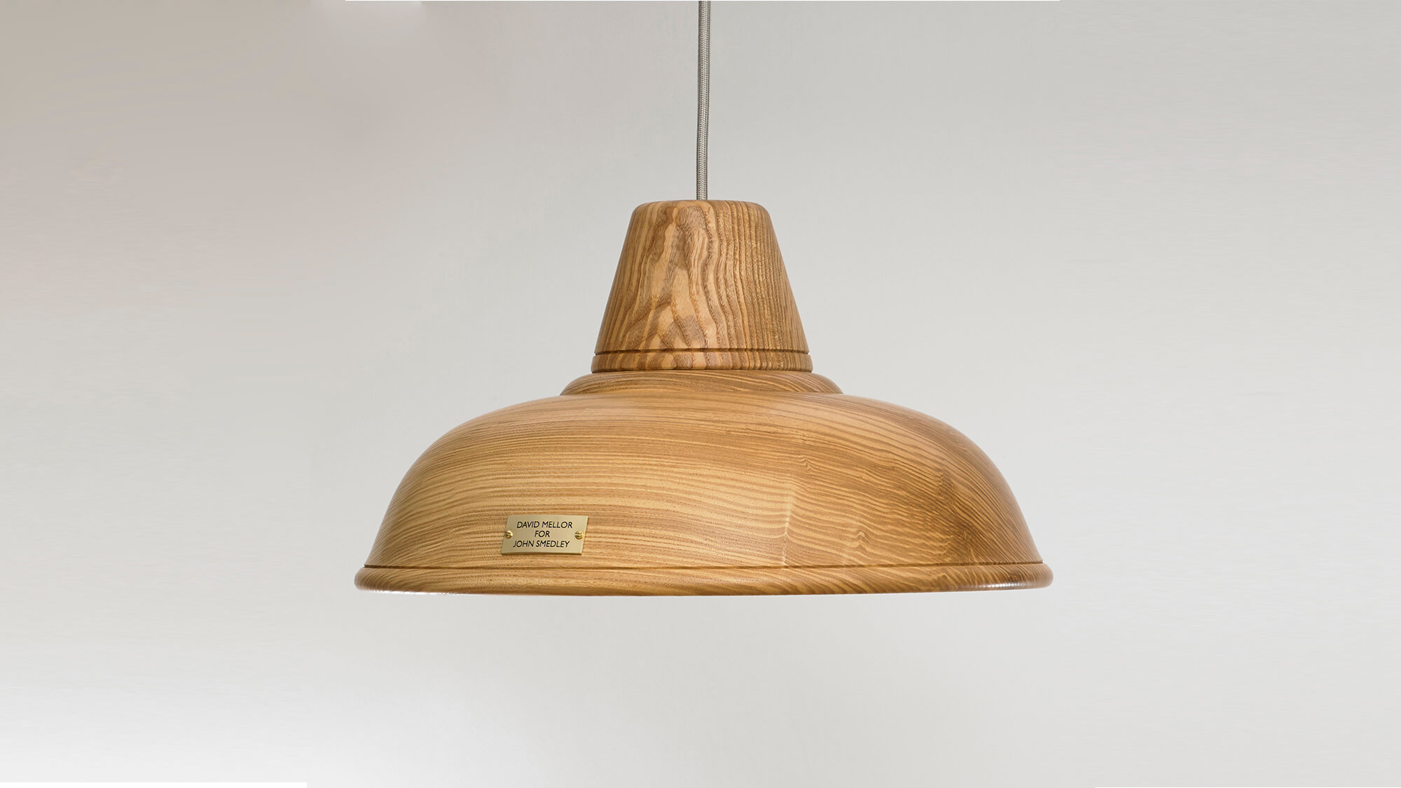 The lamp displayed on a grey background.
