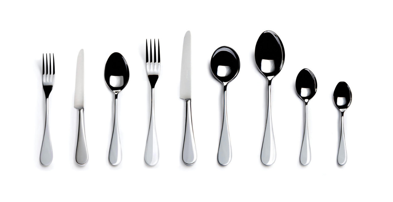 The complete English range shown in a line.