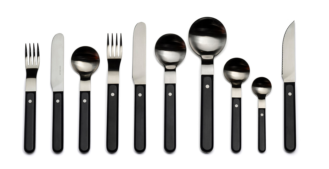 The complete Pavilion black range shown in a line.