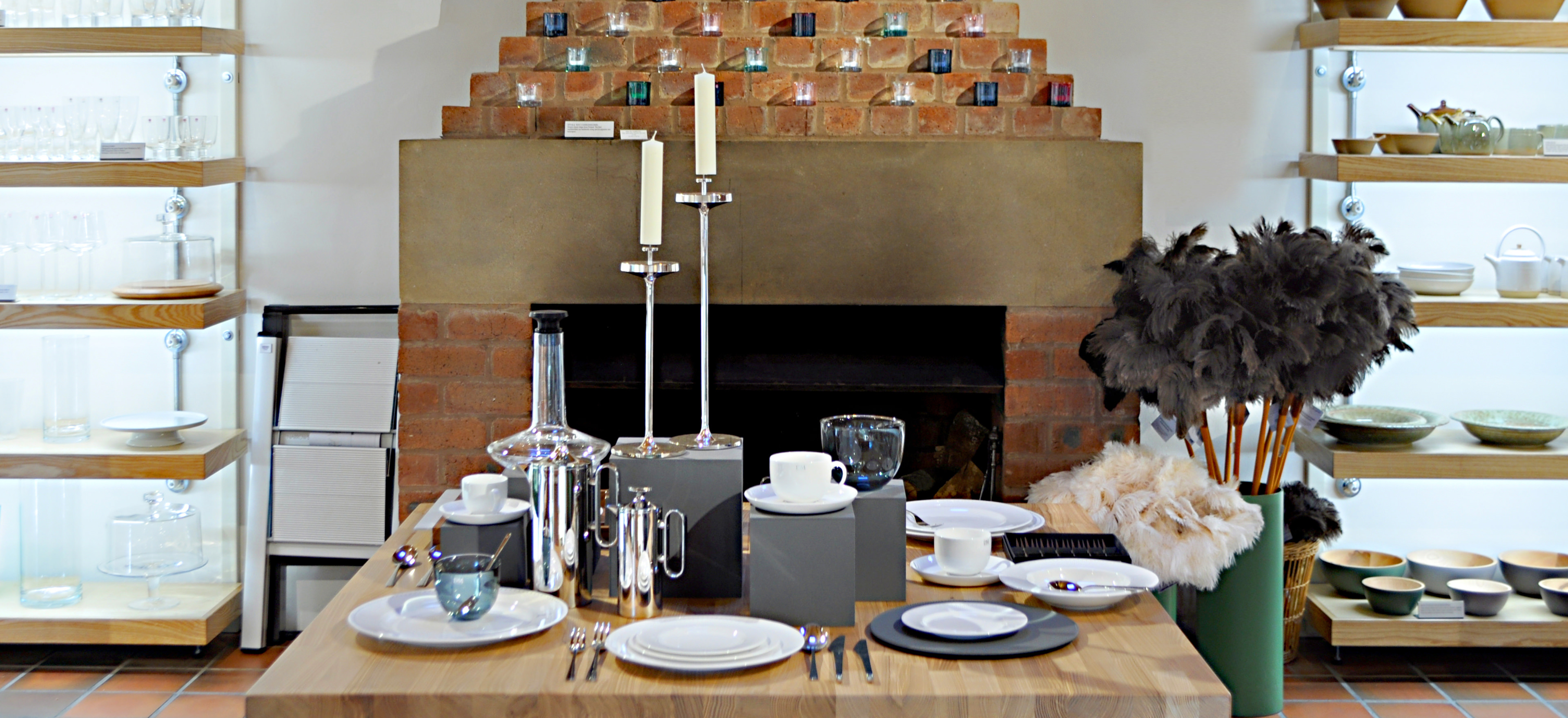 Interior of the Hathersage shop.