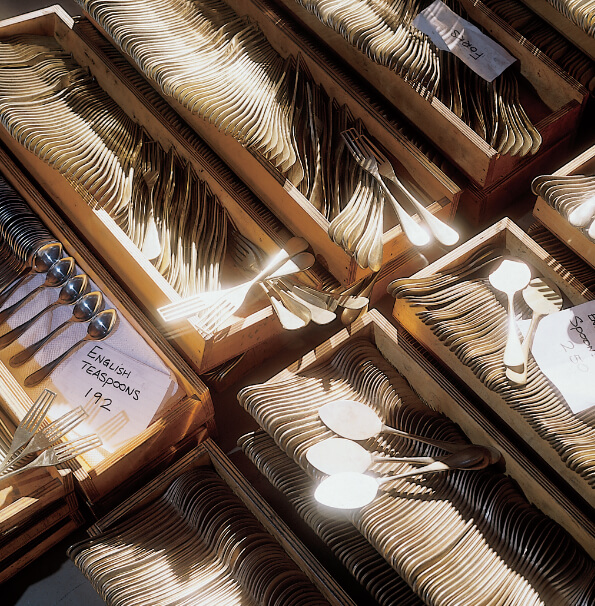 Cutlery blanks during the manufacturing process