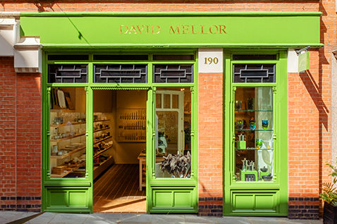 The shop frontage of David Mellor at 190 Pavilion Road.